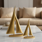Golden Twin Arch Sculptures