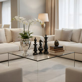 Elegant Black Chess King Queen Decor