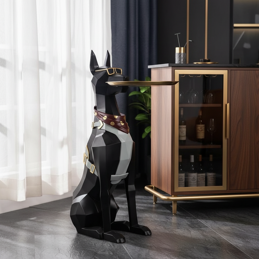 Dobber Man Plater - Dog Sclupture