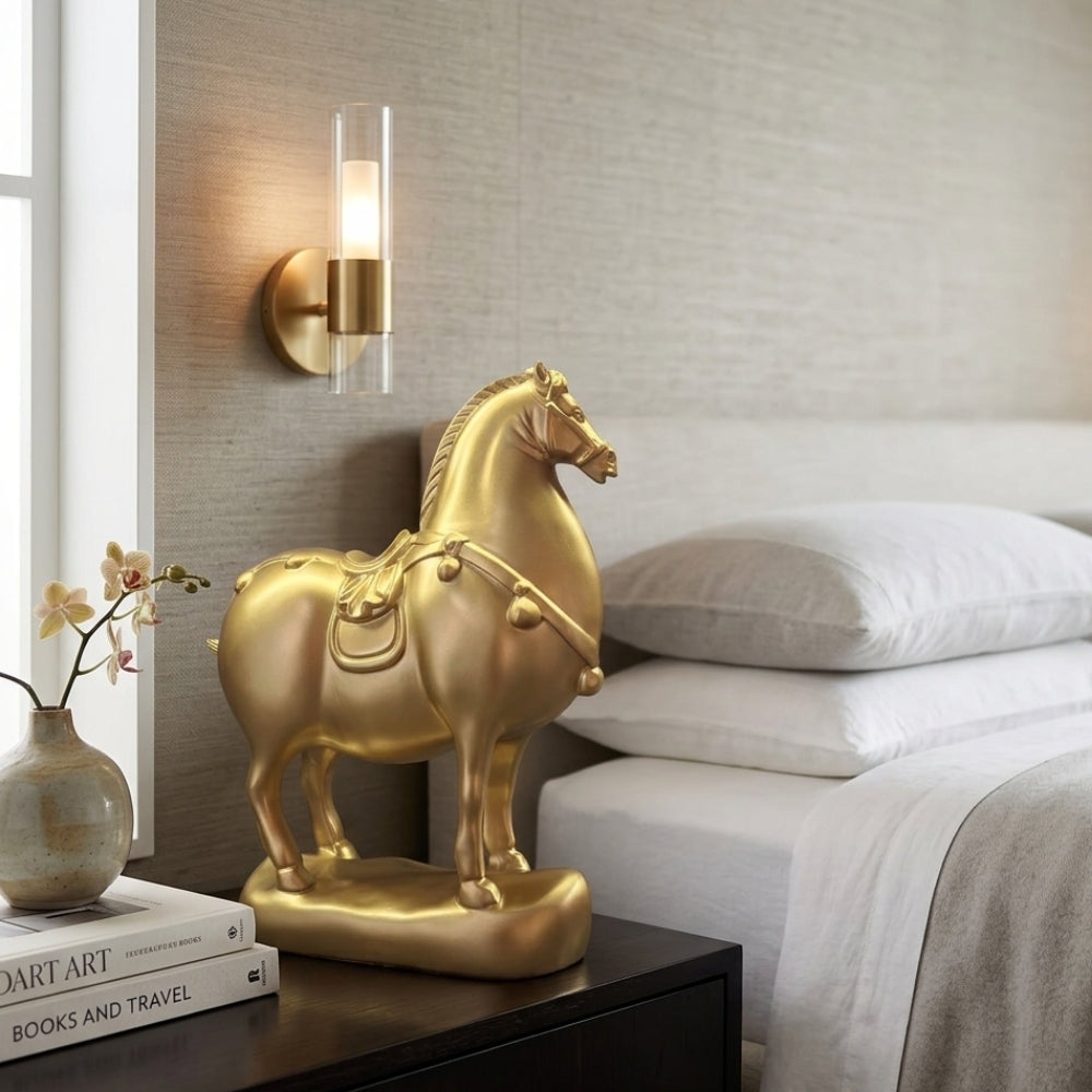 Golden Stallion Figurine