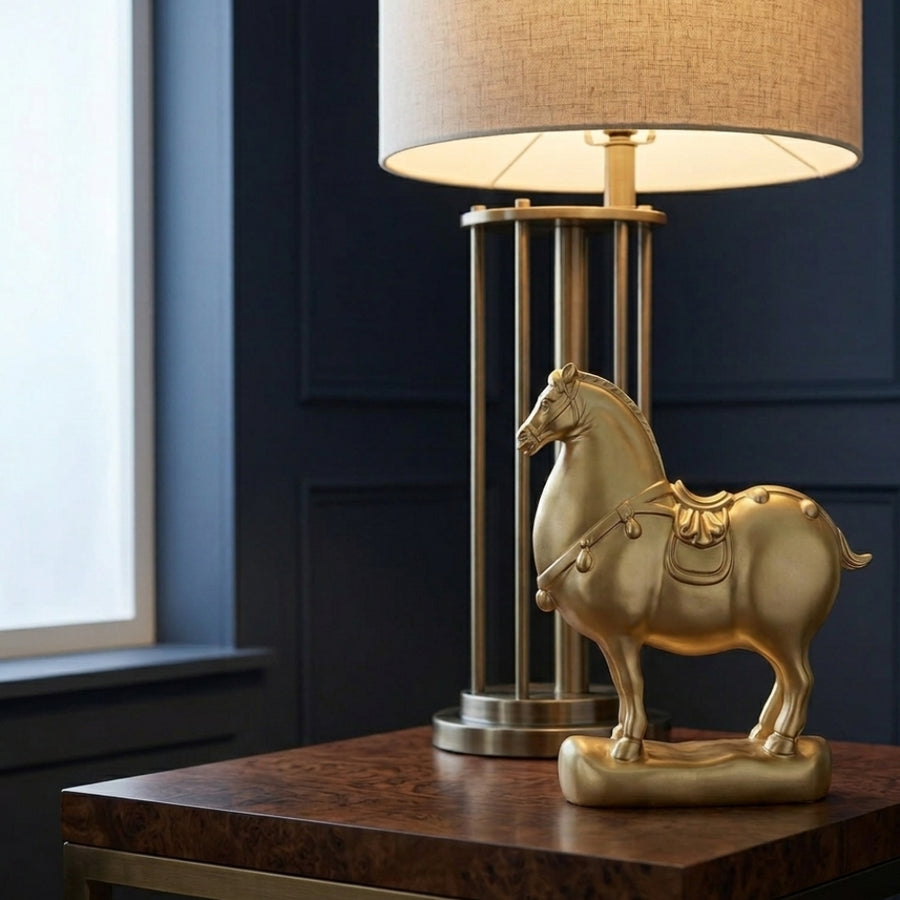 Golden Stallion Figurine
