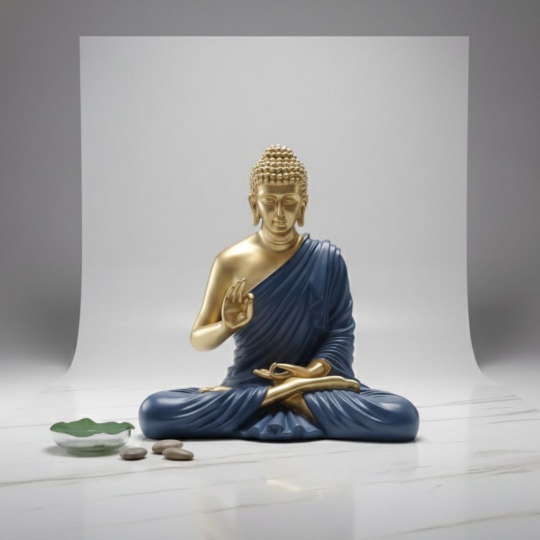 Serene Buddha Meditation Decorative Home Statue