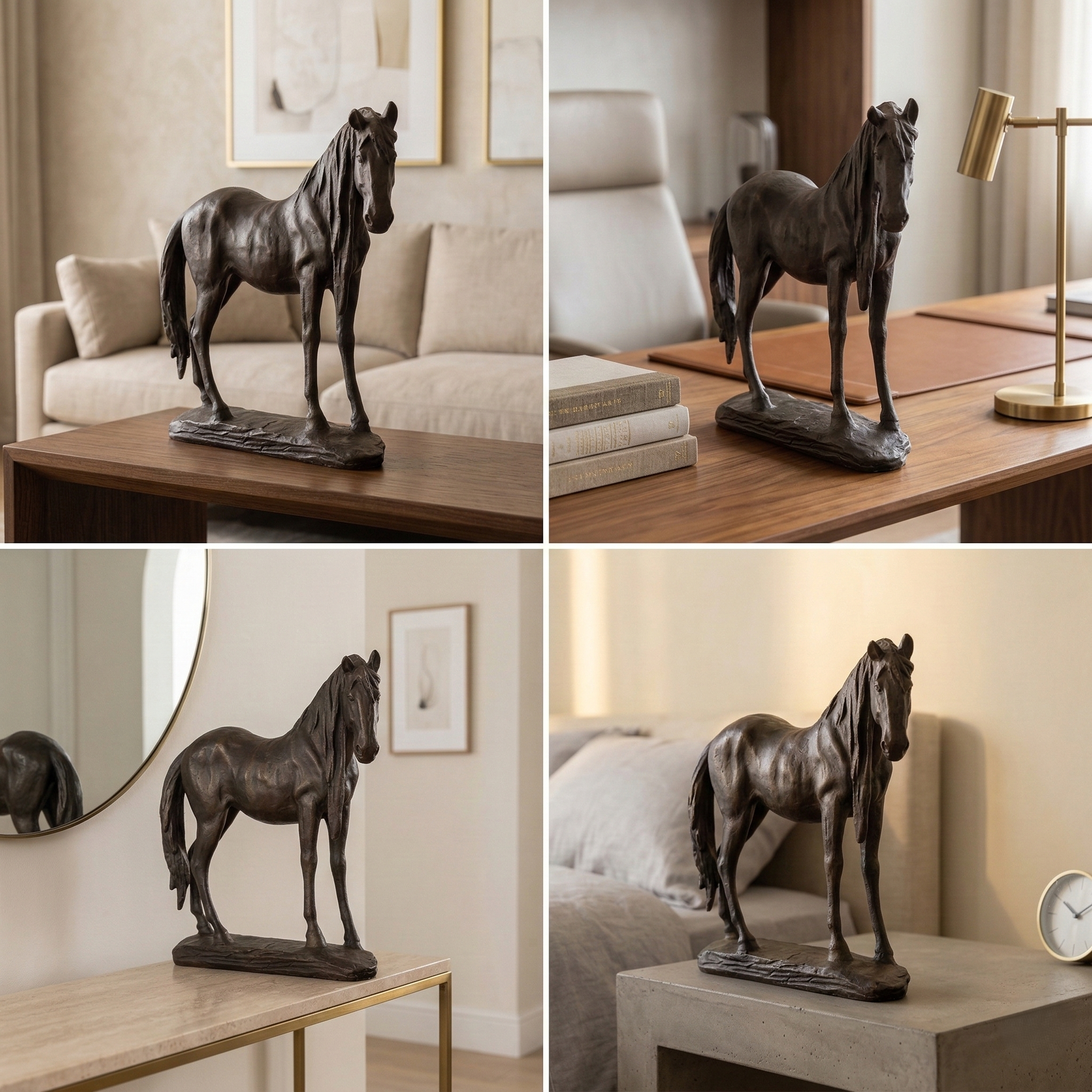 Midnight Stallion Onyx Art sclupture