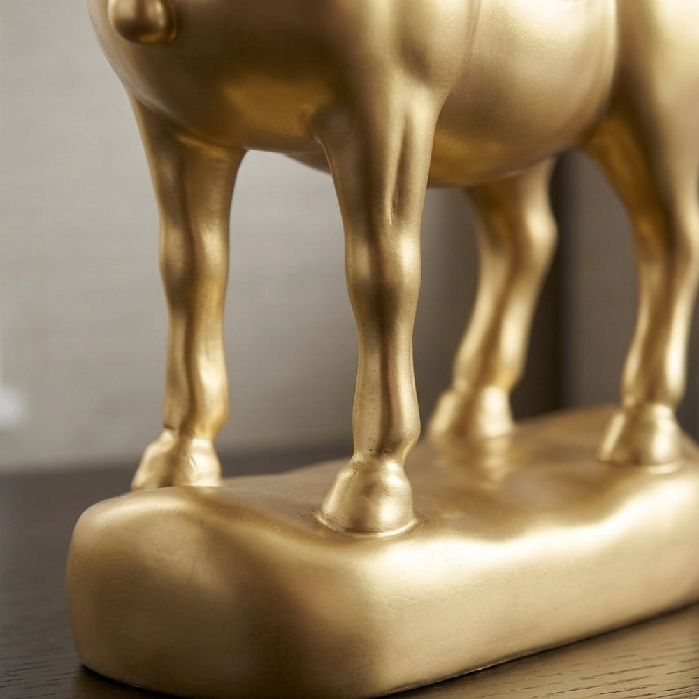 Golden Stallion Figurine