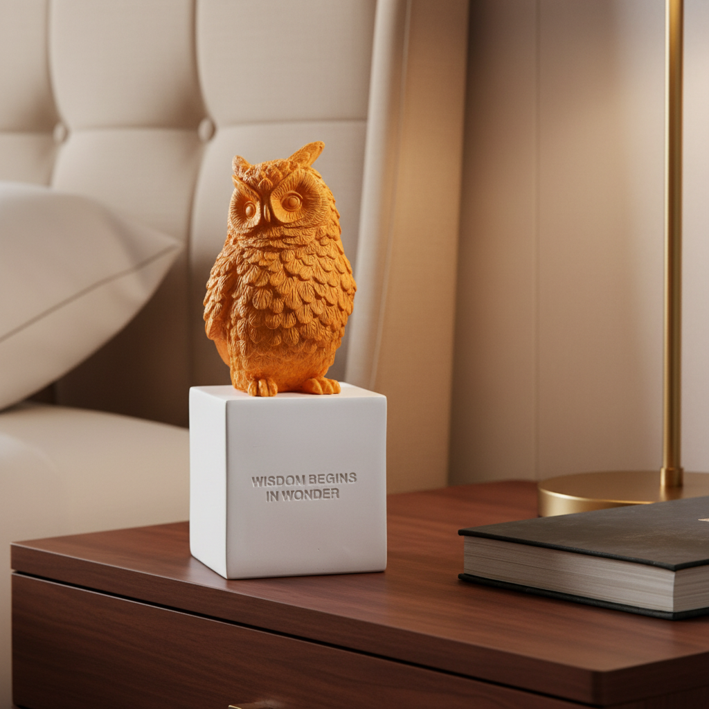 Wisdom Owl Sculpture