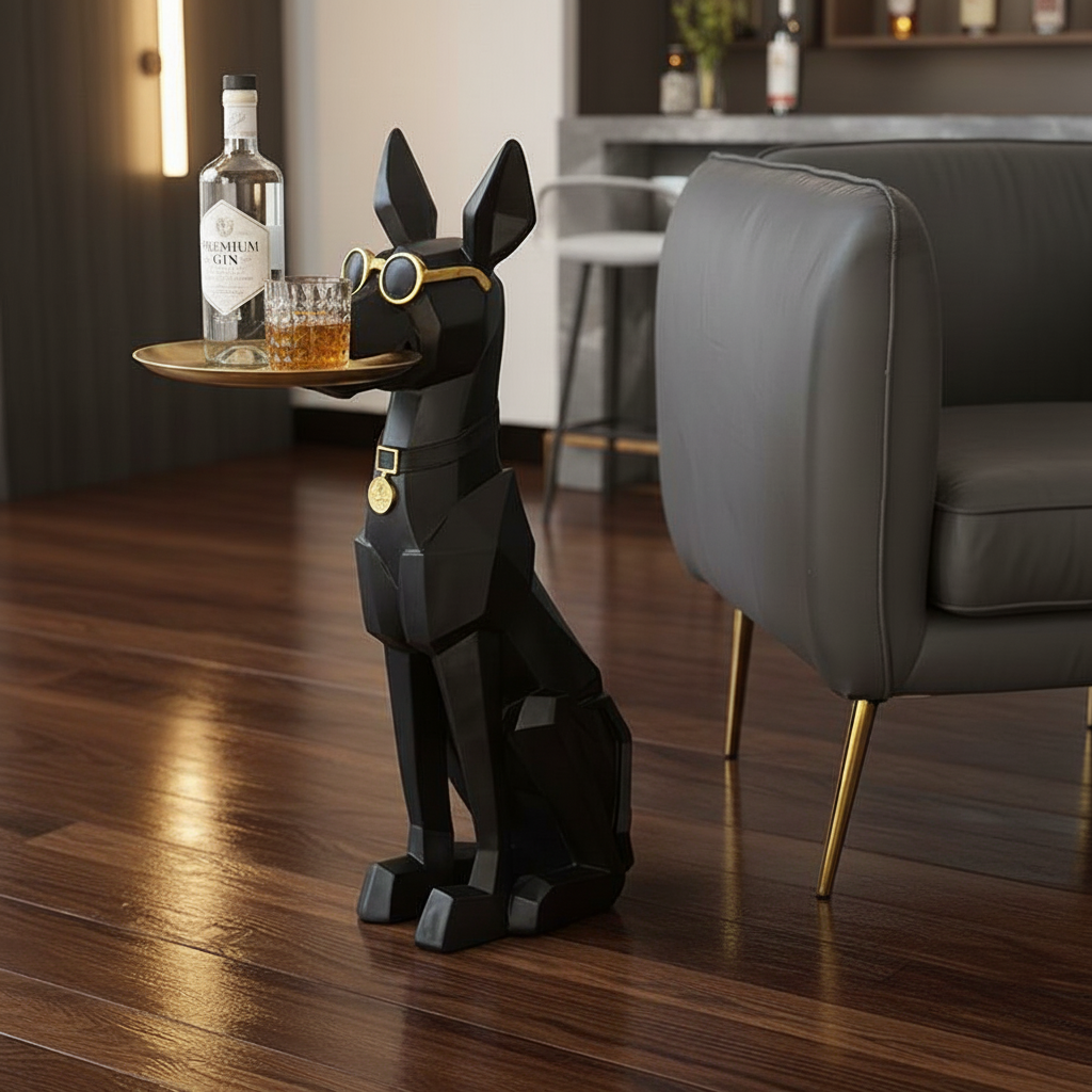 Gentleman Doberman Butler Tray