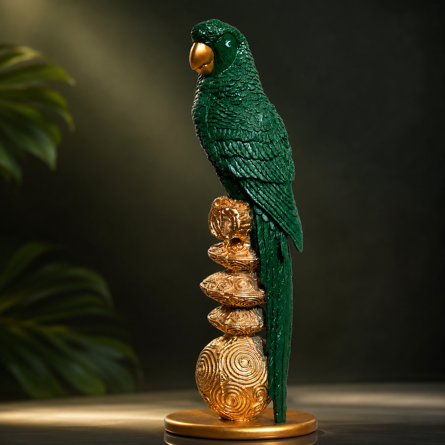 TROPICAL PARROT SCULPTURE