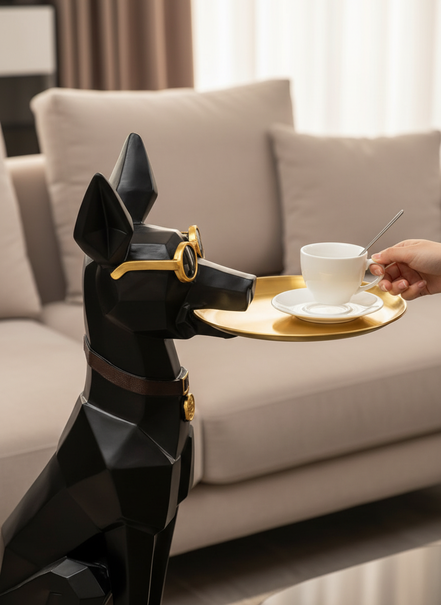 Gentleman Doberman Butler Tray