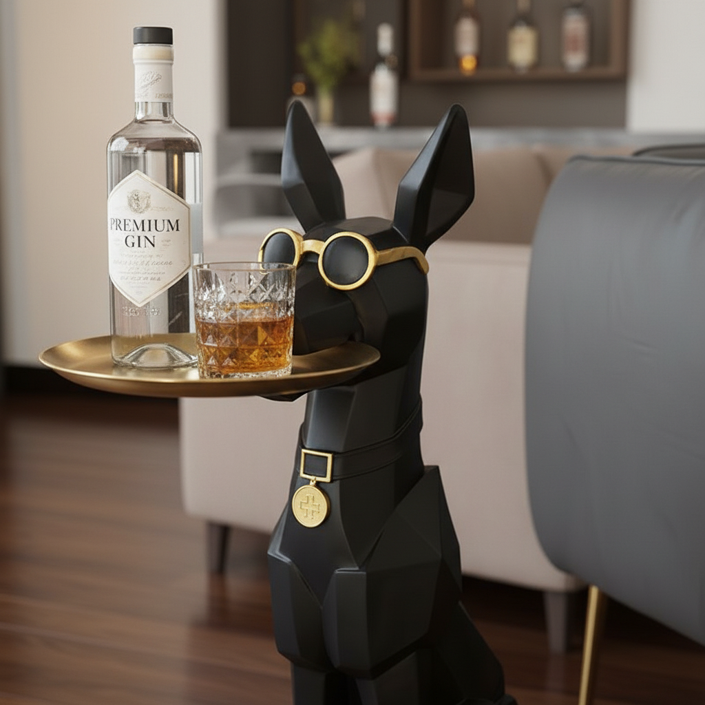 Gentleman Doberman Butler Tray