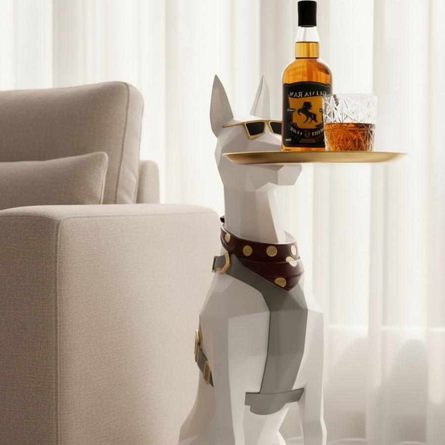 Dobber Man Plater - Dog Sclupture