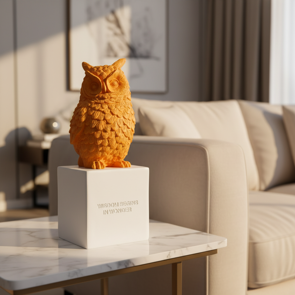 Wisdom Owl Sculpture