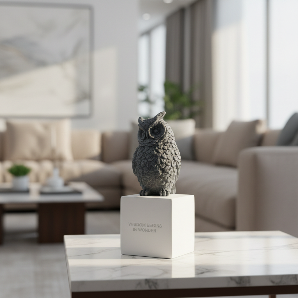 Wisdom Owl Sculpture