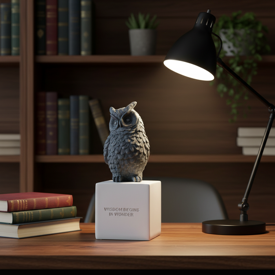 Wisdom Owl Sculpture