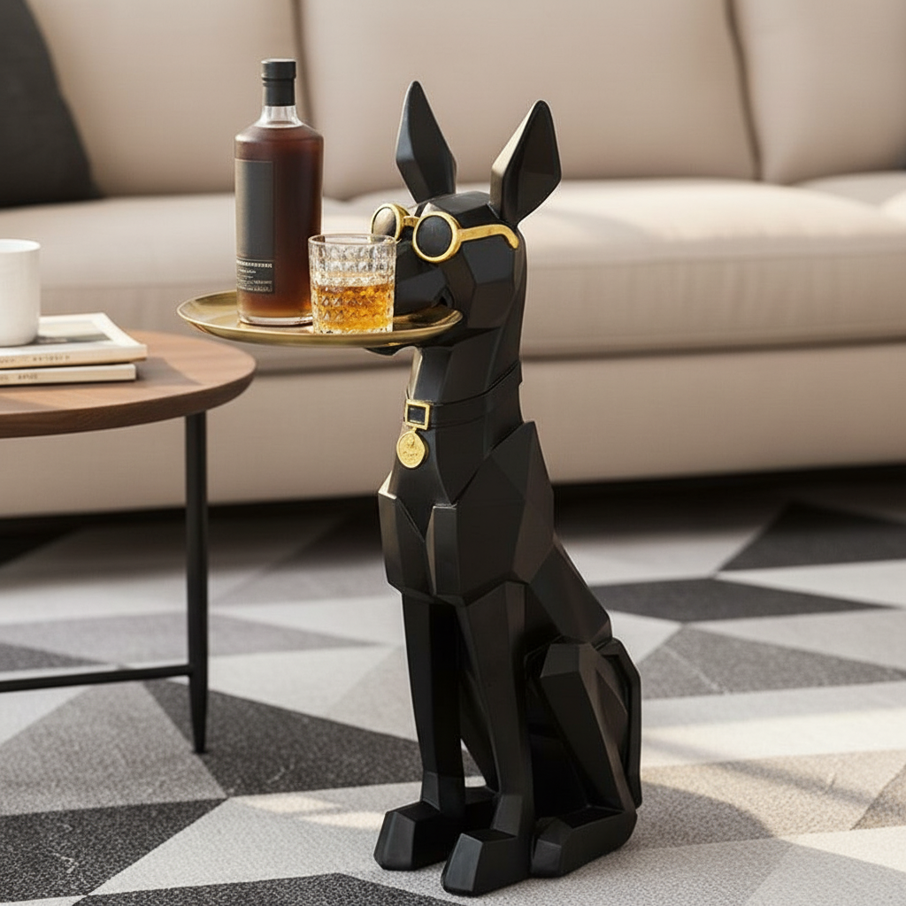 Gentleman Doberman Butler Tray