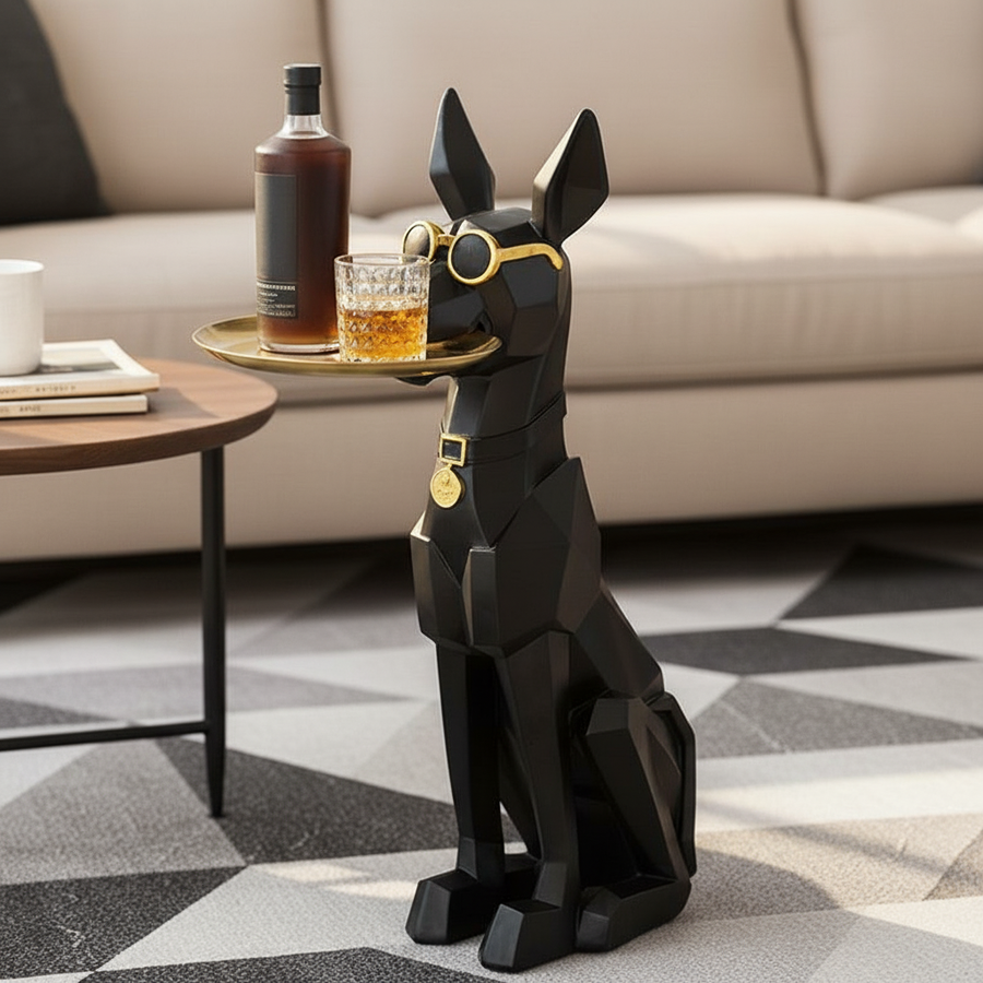 Gentleman Doberman Butler Tray