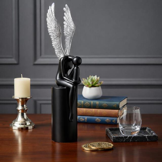 Peaceful Angel Wings Decor Sculpture