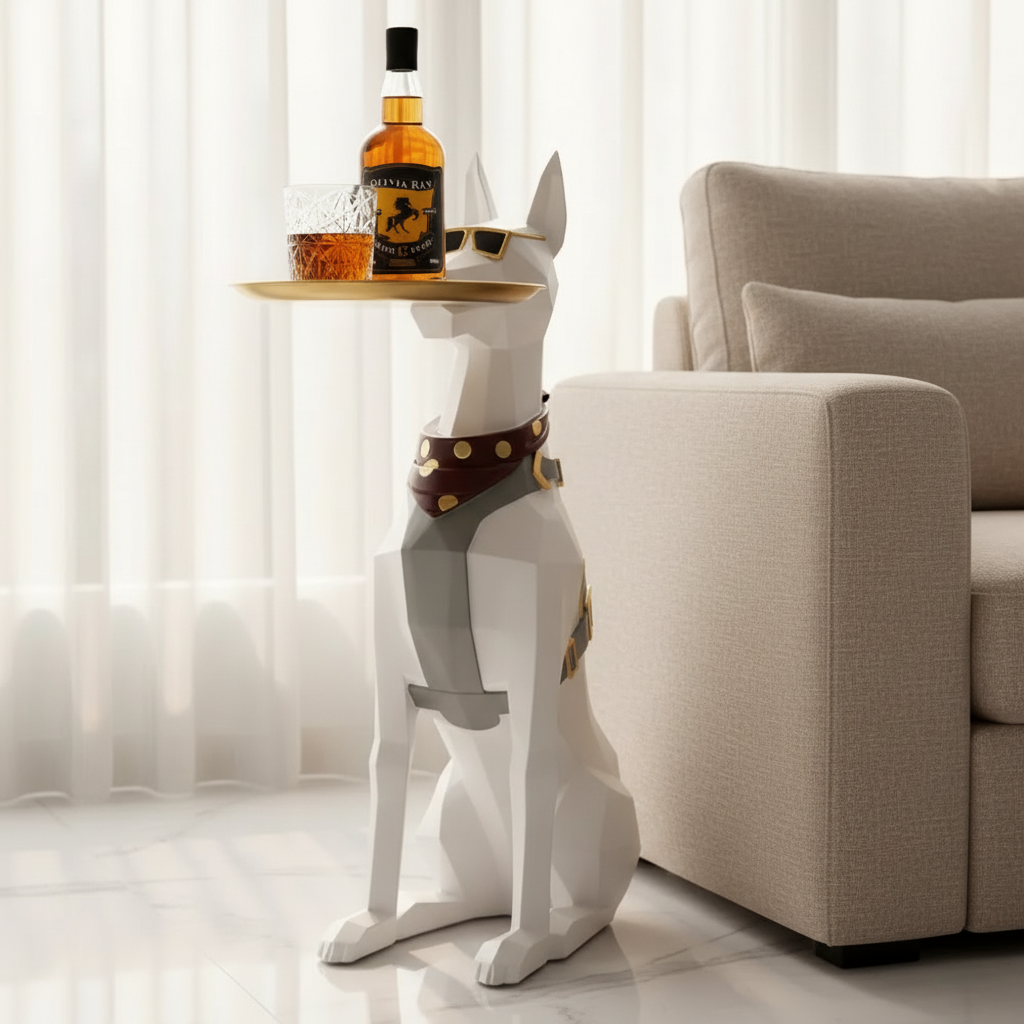 Dobber Man Plater - Dog Sclupture