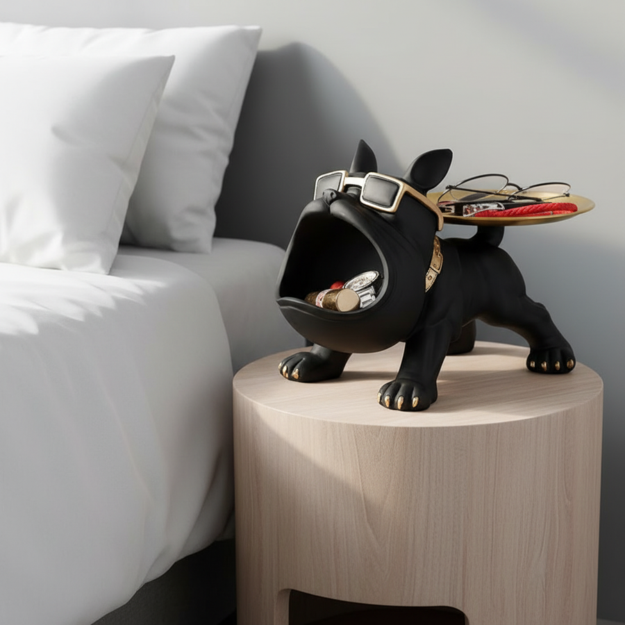 Modern Dog Tray Storage Home Accent