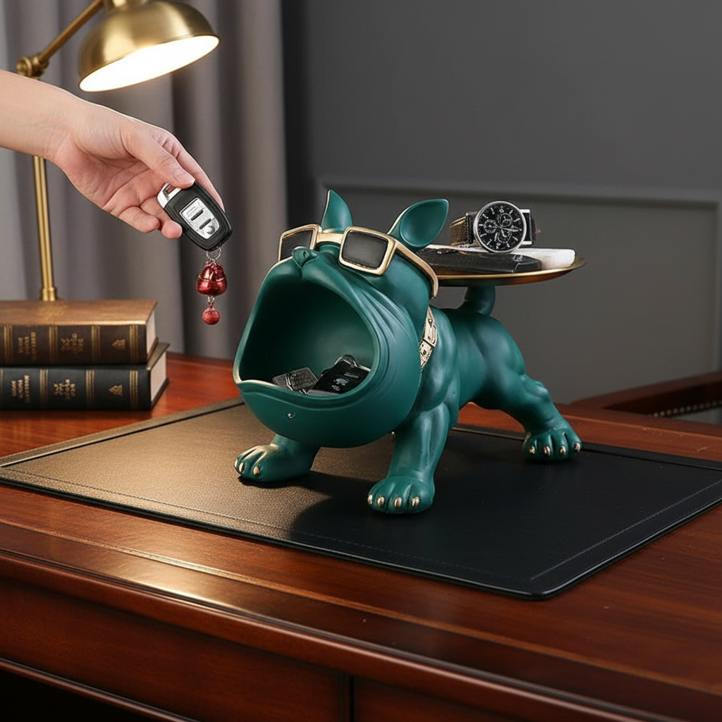 Modern Dog Tray Storage Home Accent