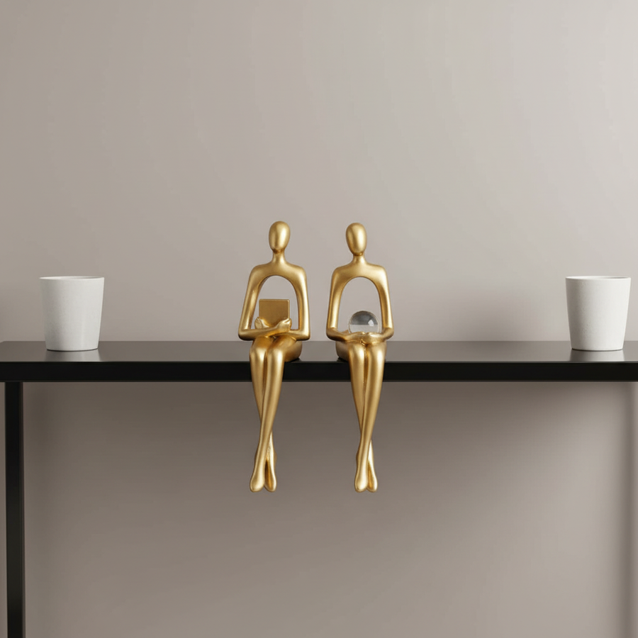 Modern Abstract Human Figurine Shelf Decor
