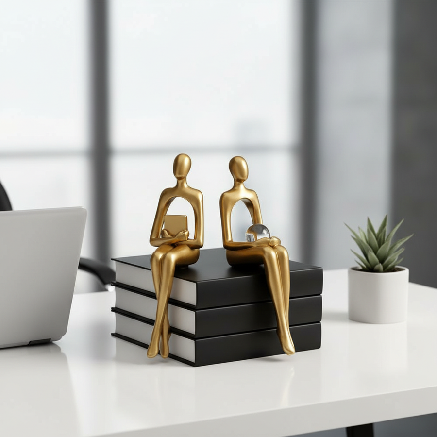 Modern Abstract Human Figurine Shelf Decor