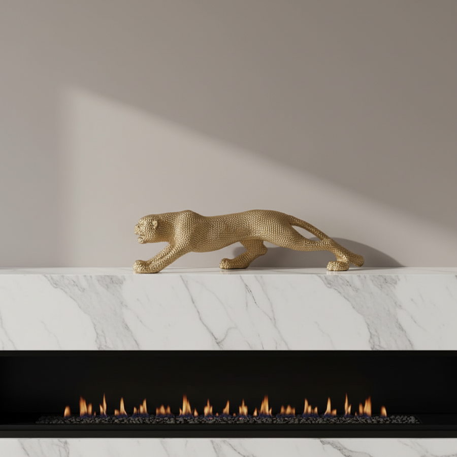 Dotted Cheetah Decorative Sculpture