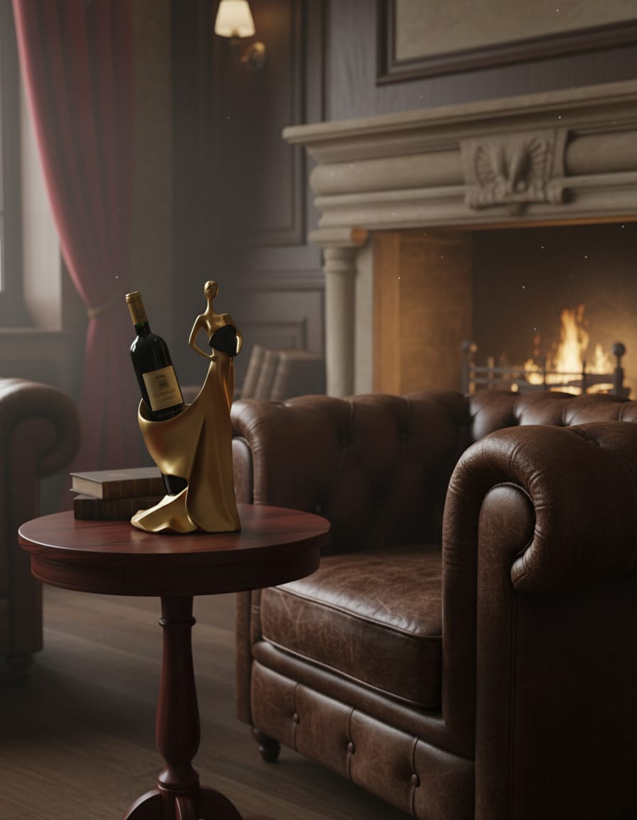 Wine lady Sculpture