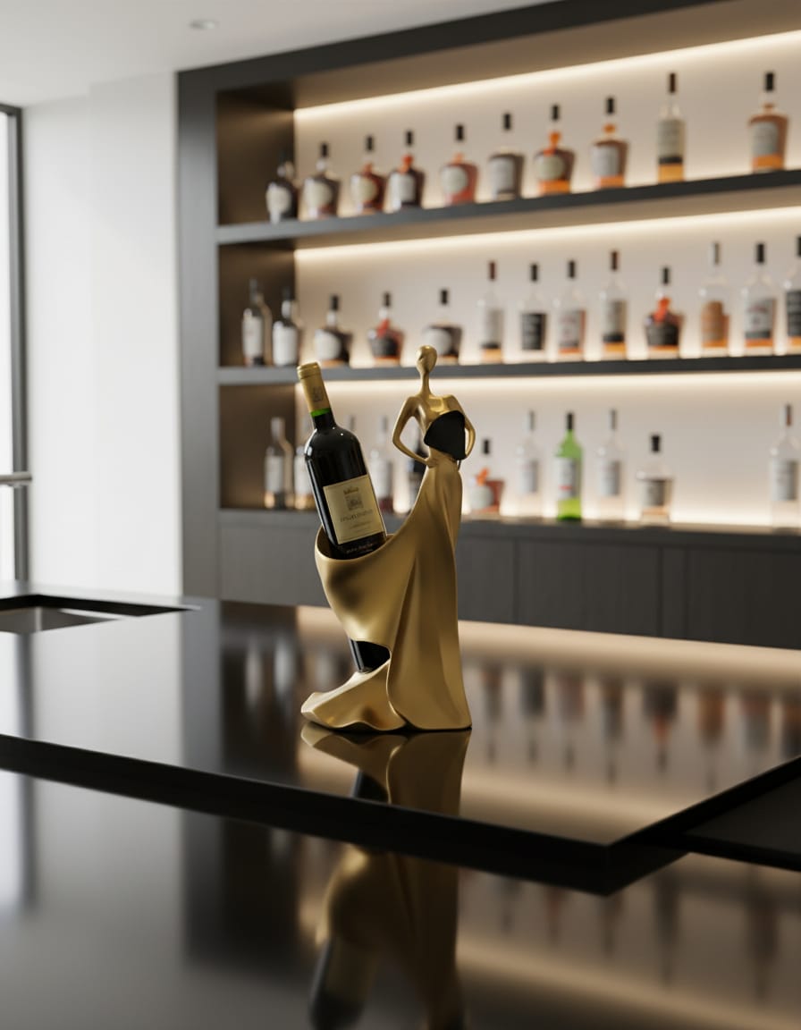 Wine lady Sculpture